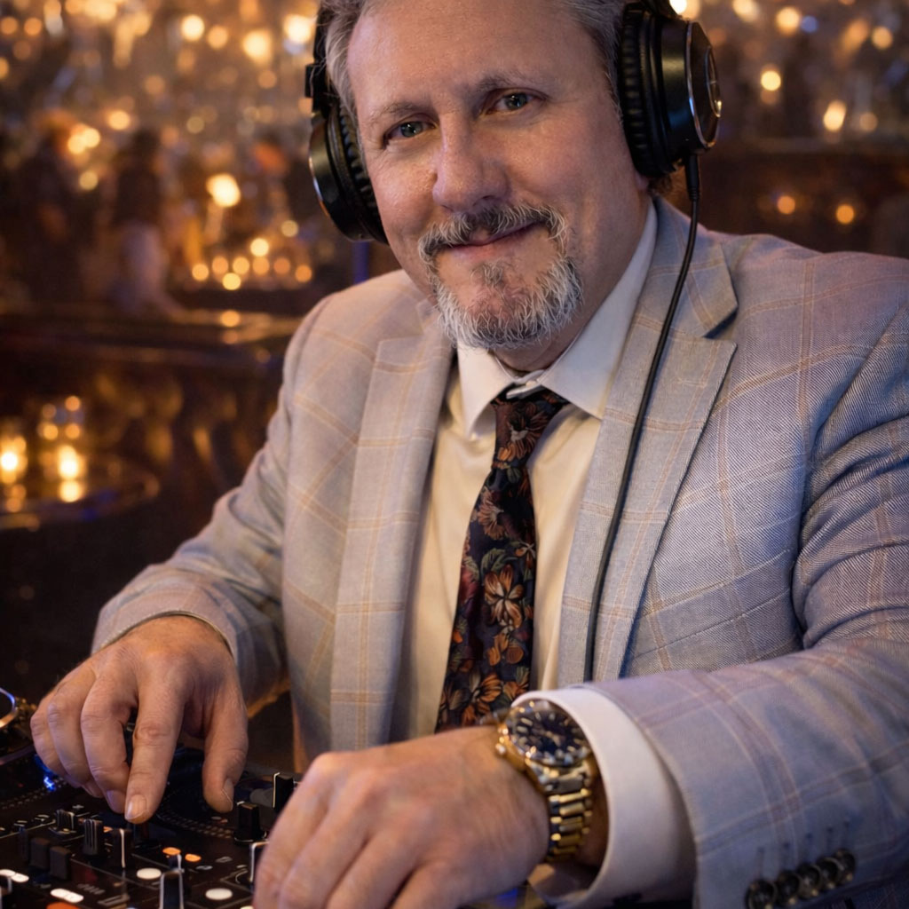 Millennium Entertainment's lead DJ, Chad, working Jacksonville and Orlando weddings and events.